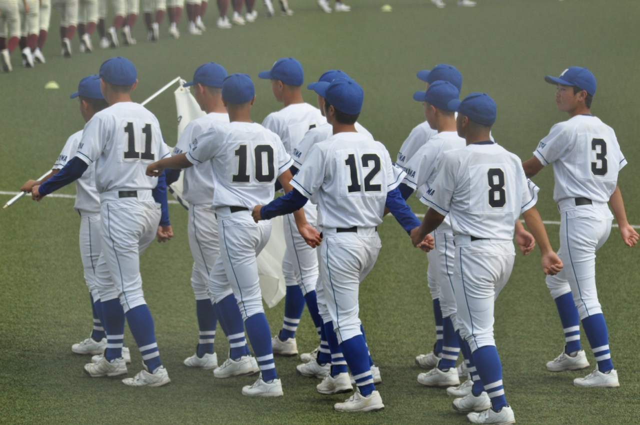 ～第108回全国高等学校野球選手権富山大会開会式～初行進！